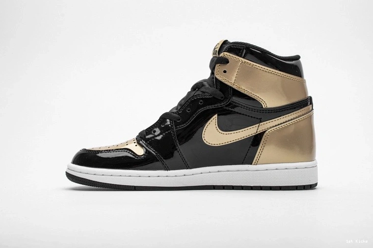 Patent Toe Gold Retro High NRG 1 861428-007 Jordan  0314